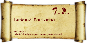 Turbucz Marianna névjegykártya